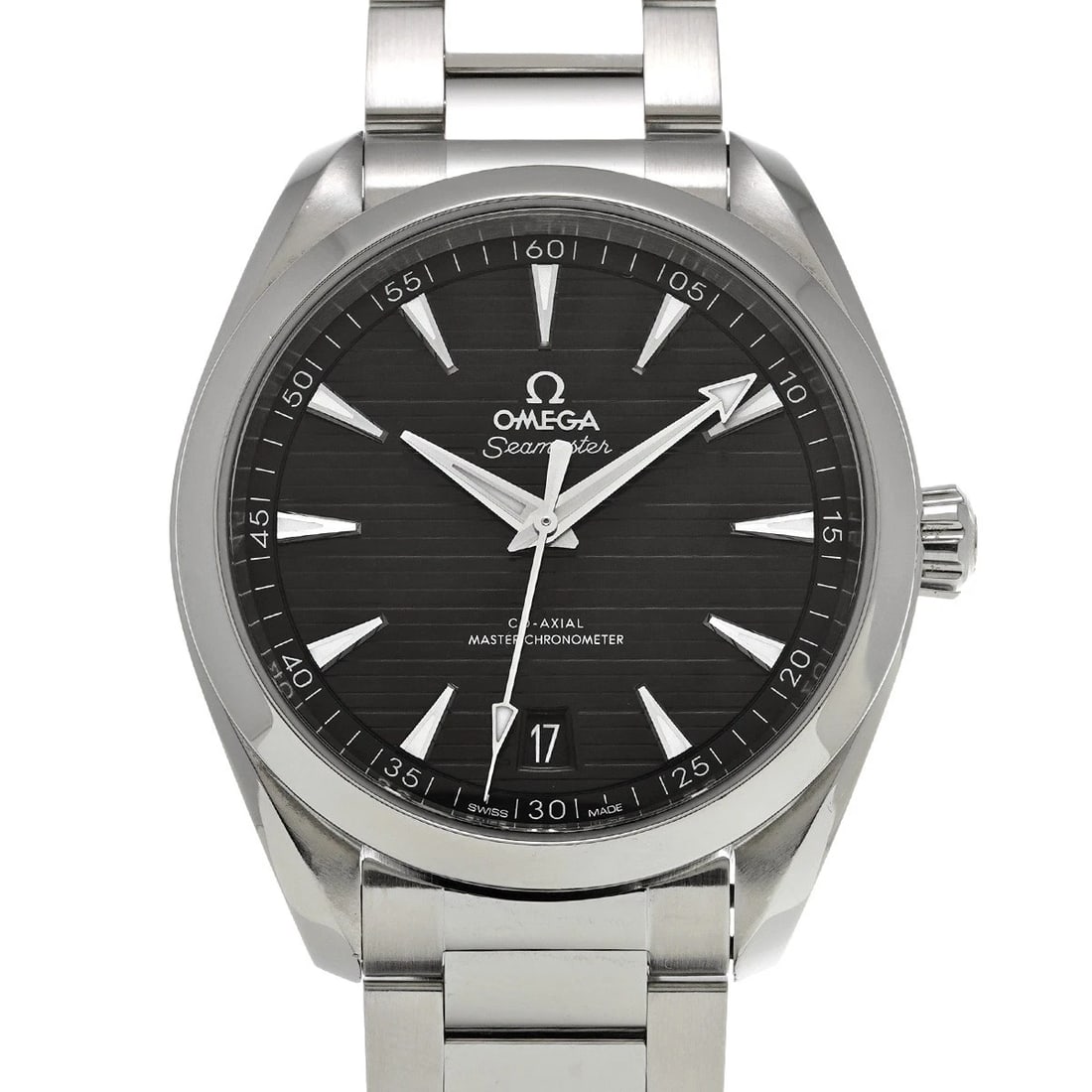 OMEGA SEAMASTER AQUA TERRA CO-AXIAL MASTER CHRONOMETER WATCH: OMEGA Seamaster Aqua Terra Co-axial Master Chronometer Watch Brand: OMEGA Type/Style: Wristwatch Material: Band Material Stainless steel, Case Material Stainless steel Color: Dial Color black Size: