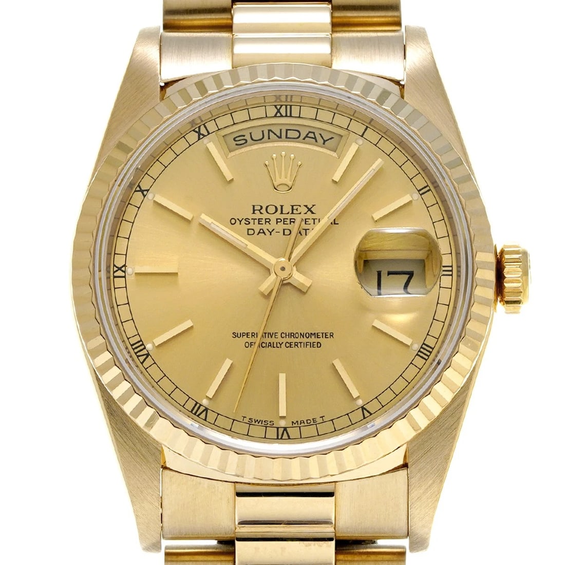 ROLEX CHAMPAGNE WATCH - 4