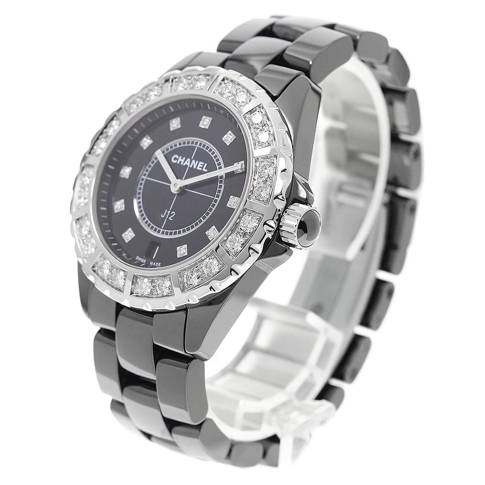 CHANEL J12 DIAMOND BEZEL QUARTZ WATCH - 2