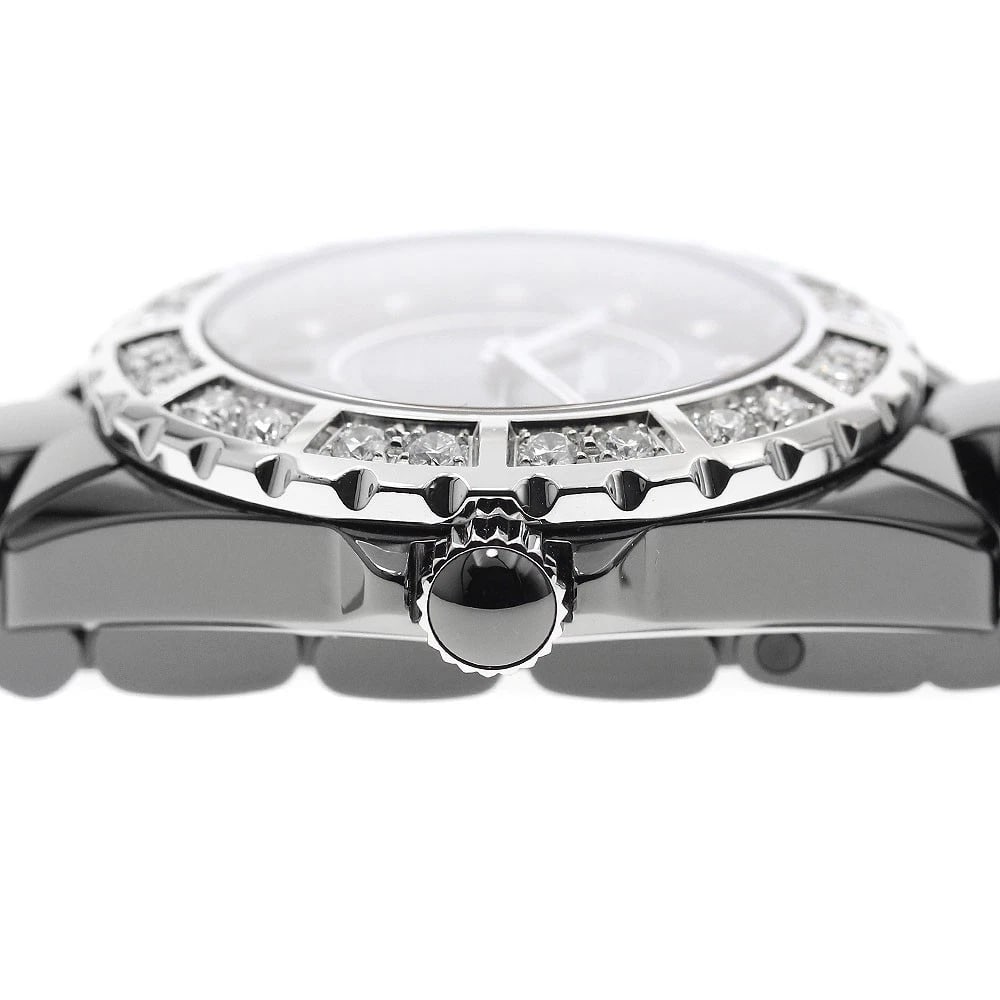 CHANEL J12 DIAMOND BEZEL QUARTZ WATCH - 4