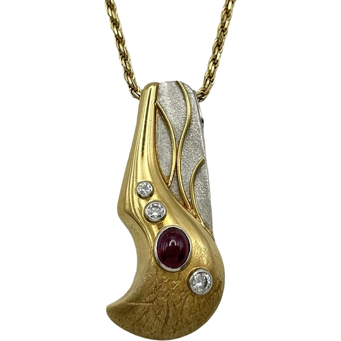 RUBY NECKLACE PLATINUM 18K/PT900 - 2
