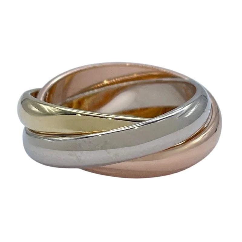 CARTIER TRINITY RING 18K PG/WG - 2
