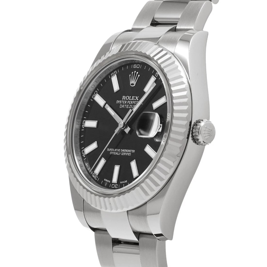 ROLEX DATEJUSTBLACK WATCH - 2