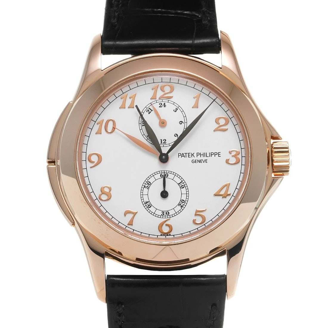 PATEK PHILIPPE CALATRAVA WHITE WATCH: PATEK PHILIPPE Calatrava white Watch Brand: PATEK PHILIPPE Type/Style: Wristwatch Material: Band Material none, Case Material Pink gold Color: Dial Color white Size: ?Case? H/about 37.5mm W/about