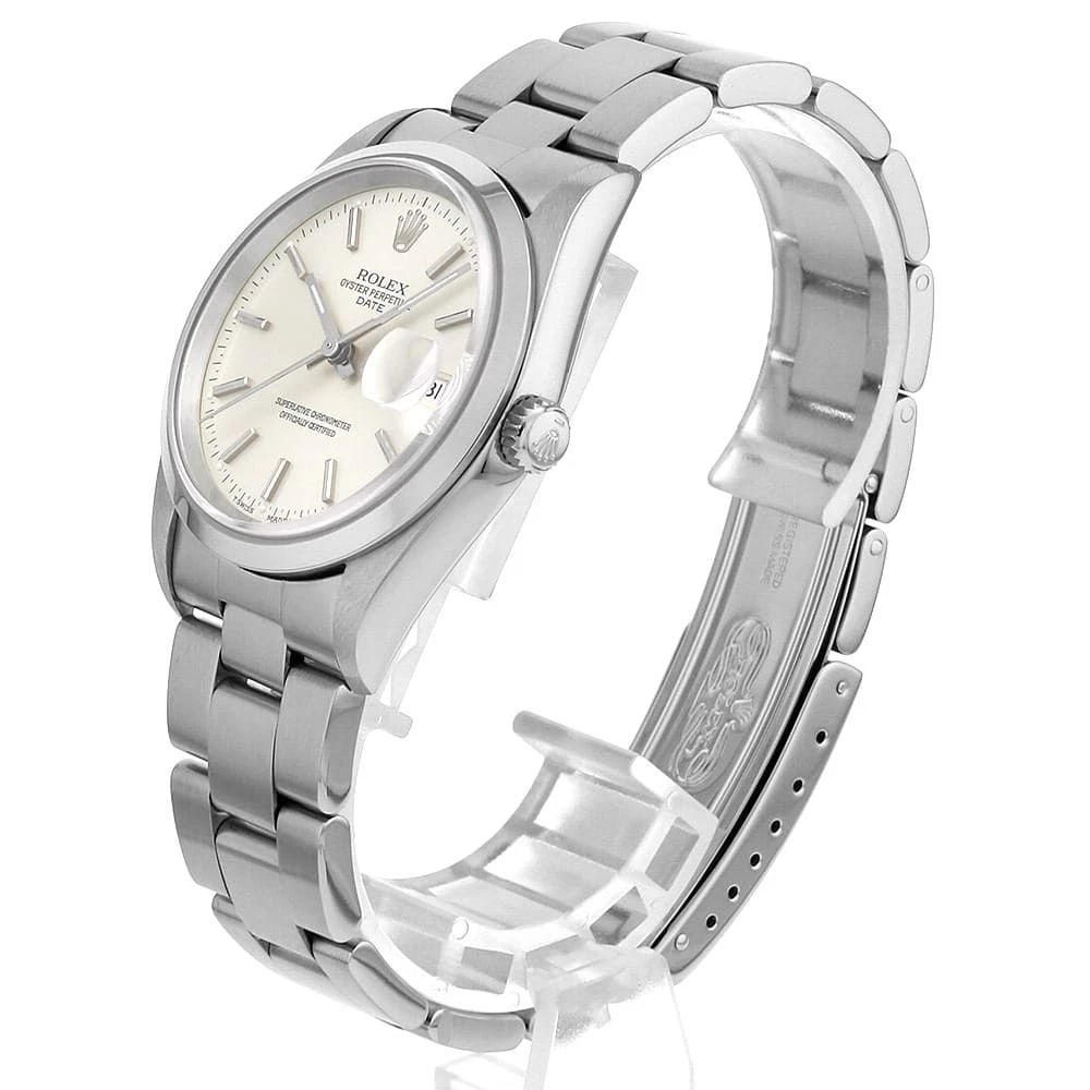 ROLEX OYSTER PERPETUAL SILVER WATCH - 2