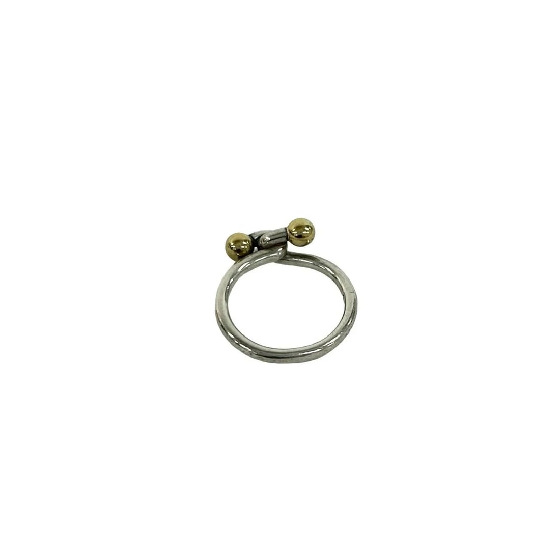 TIFFANY & CO. TIFFANY LOVE KNOT RING JEWELRY ACCESSORIES: Tiffany & Co. Tiffany Love Knot Ring Jewelry Accessories Brand: Tiffany & Co. Type/Style: Ring Material: SV925 K18YG, Color: Silver YG Size: US 5.75 Accessories: None Accessories Notice: W