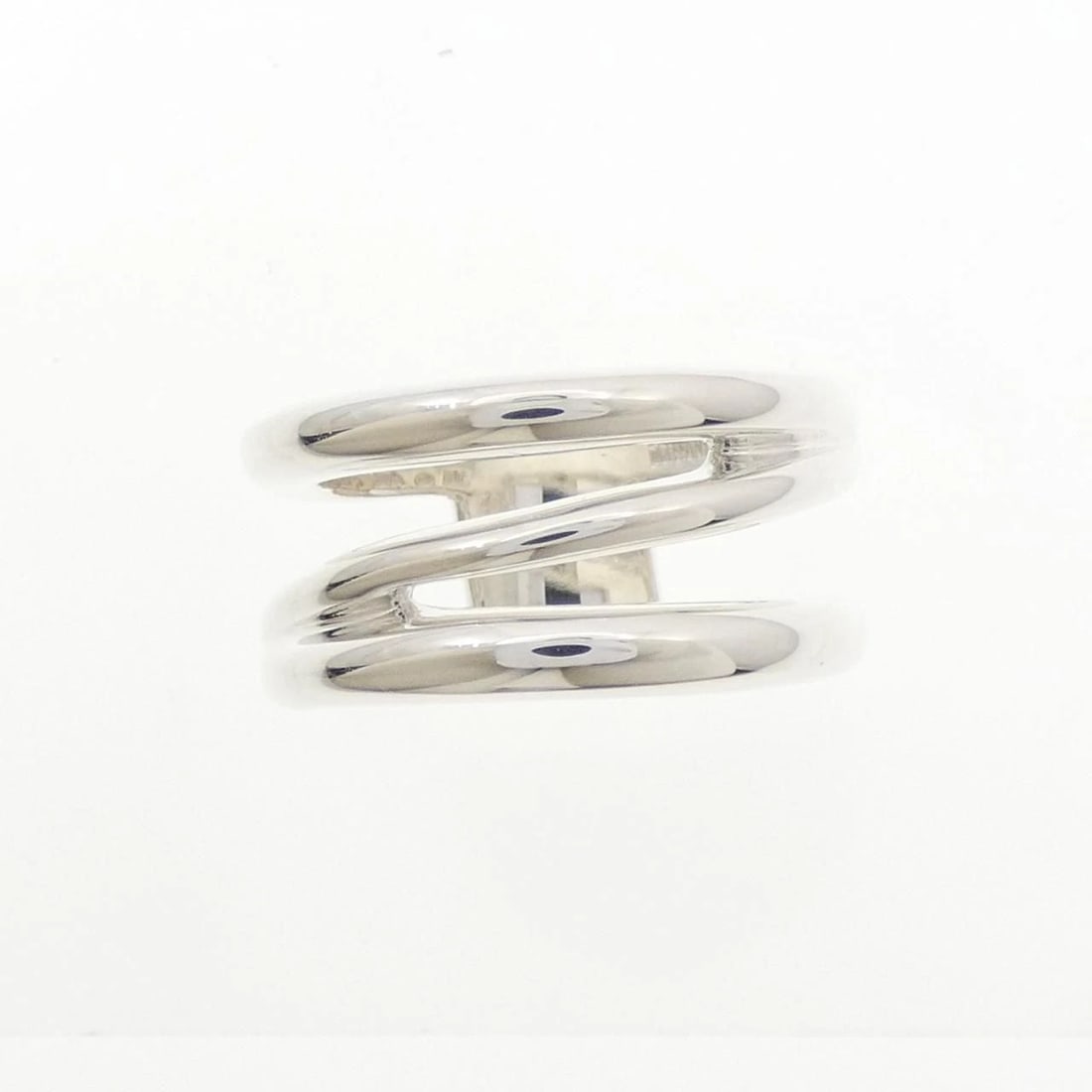 TIFFANY SILVER OPEN DIAGONAL RING - 2