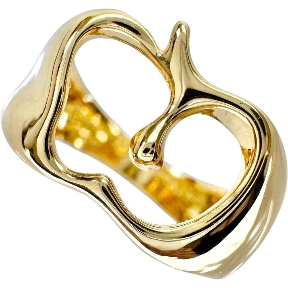 TIFFANY APPLE PERETTI RING K18YG GOLD: Tiffany Apple Peretti Ring K18YG Gold Brand: Tiffany & Co. Type/Style: Ring Material: K18YG, Color: YG Size: US 6.5 Accessories: None Accessories Notice: When purchasing pre-owned goods, please refer