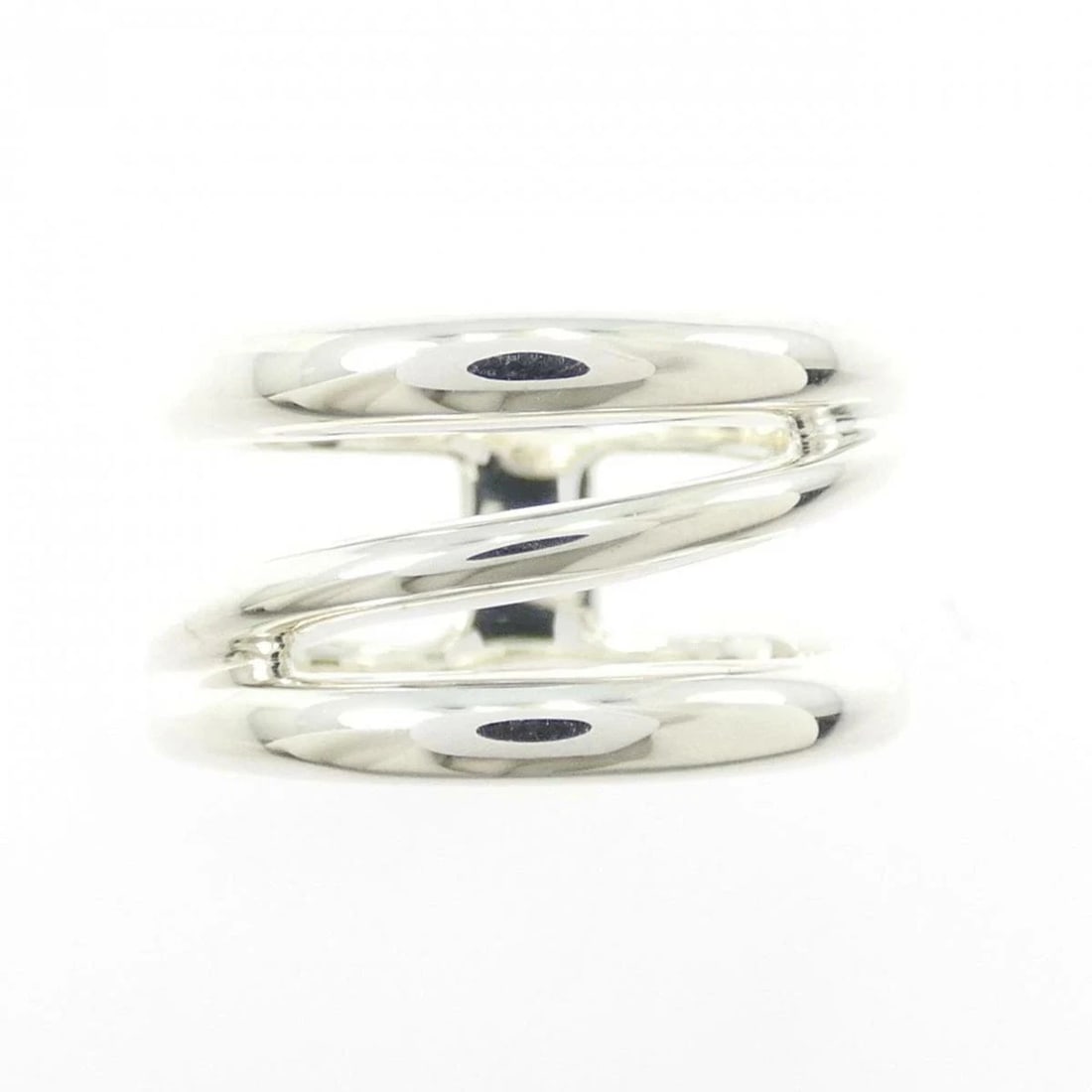 TIFFANY SILVER OPEN DIAGONAL RING - 2