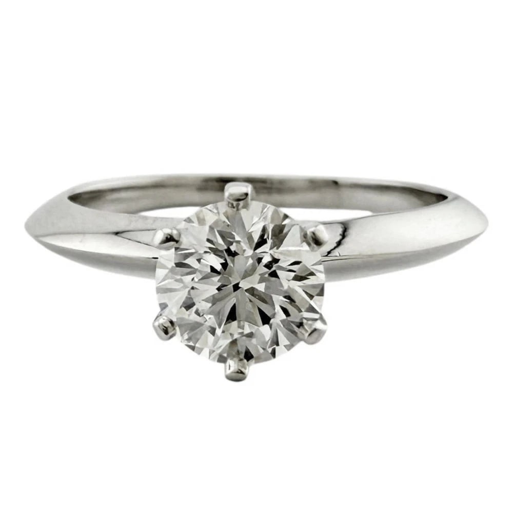 TIFFANY SOLITAIRE RING PT950 - 2