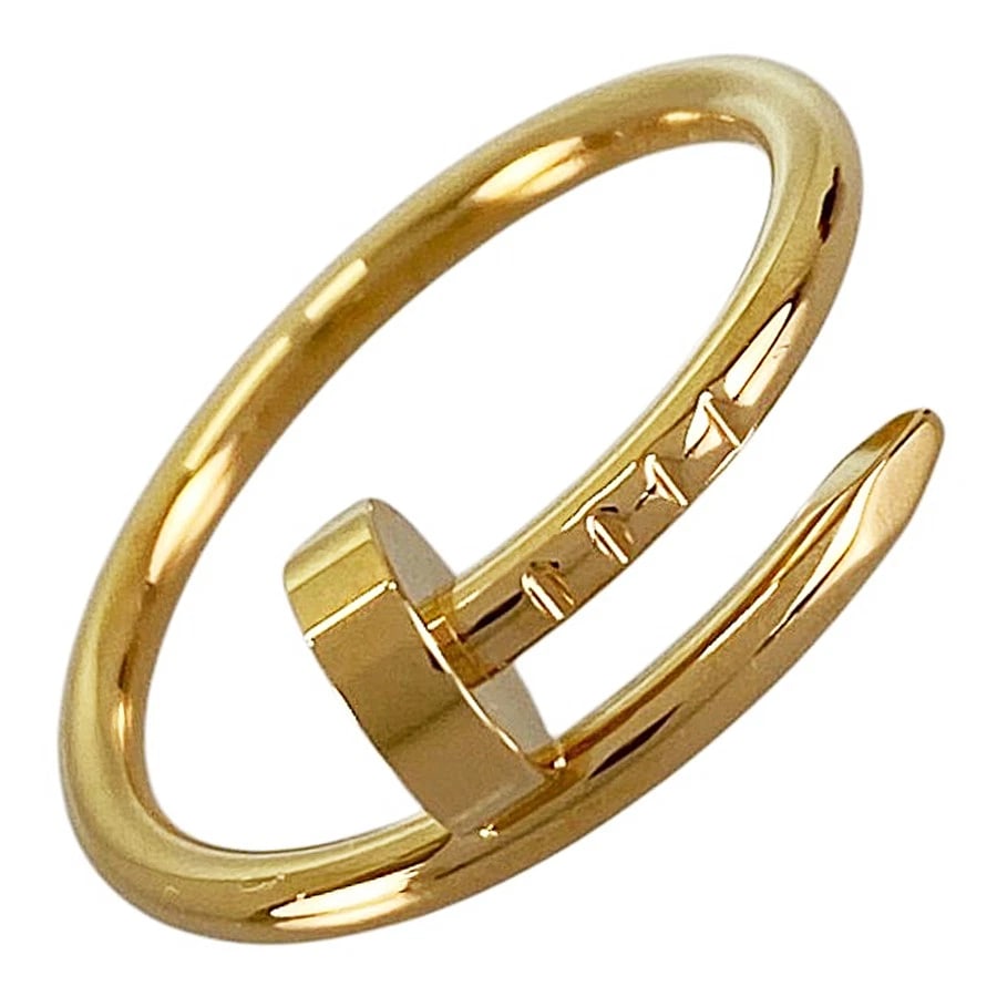 CARTIER JUSTE UN CLOU SM YELLOW GOLD RING: Cartier Juste un Clou SM Yellow gold Ring Brand: Cartier Type/Style: Ring Material: 18K Yellow Gold, Color: Gold Size: 5.5 US Accessories: None Accessories Notice: When purchasing pre-owne