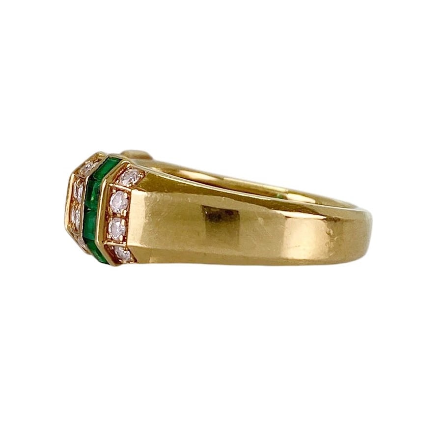 QUEEN YELLOW GOLD DIAMOND RUBY SAPPHIRE EMERALD RING - 2