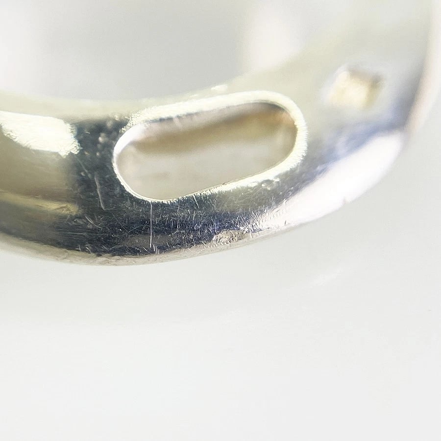 HERMES ETRIERE SILVER RING - 7