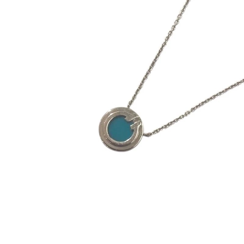 TIFFANY & CO. TTWO CIRCLE NECKLACE WHITE GOLD AU750: Tiffany & Co. Ttwo Circle Necklace White Gold Au750 Brand: Tiffany & Co. Type/Style: Necklace Material: Au750, Color: platinum Size: Height: approx. 10mm Width: approx. 10mm Chain length: approx.