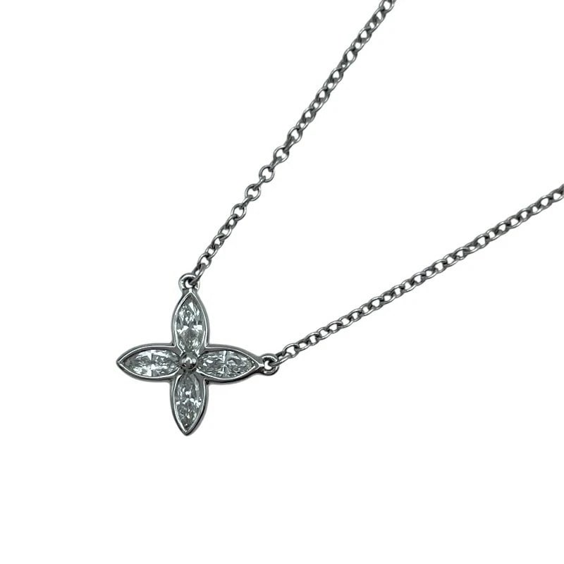 TIFFANY & CO. VICTORIA NECKLACE PLATINUM PT950: Tiffany & Co. Victoria Necklace Platinum Pt950 Brand: Tiffany & Co. Type/Style: Necklace Material: Pt950, Color: platinum Size: Height: approx. 8.3mm Width: approx. 9.3mm Chain length: approx. 40cm