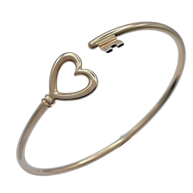 TIFFANY & CO. BRACELET PINK GOLD AU750: Tiffany & Co. Bracelet Pink Gold Au750 Brand: Tiffany & Co. Type/Style: Bracelet Material: Au750, Color: Pink Gold Size: Arm circumference: Approximately 16.5cm Accessories: None Accessori