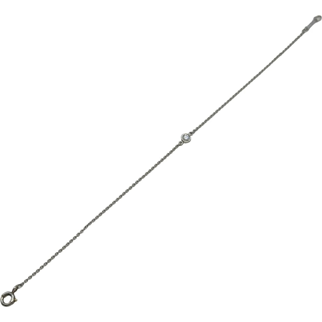 TIFFANY & CO. VISOR YARD BRACELET PLATINUM PT950: Tiffany & Co. Visor Yard Bracelet Platinum Pt950 Brand: Tiffany & Co. Type/Style: Bracelet Material: Pt950, Color: platinum Size: Total length: approx. 17cm Arm circumference: approx. 16cm Accesso