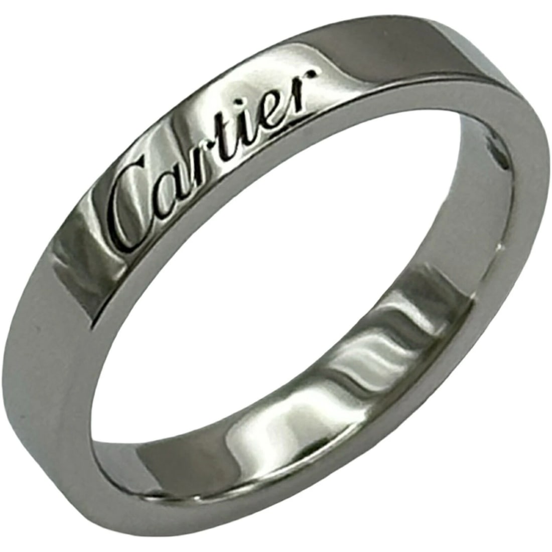 CARTIER C DE CARTIER WEDDING RING PLATINUM PT950: Cartier C De Cartier Wedding Ring Platinum Pt950 Brand: Cartier Type/Style: Ring Material: Pt950, Color: Platinum Size: US 4.5 Accessories: None Accessories Notice: When purchasing pre-owned goods,