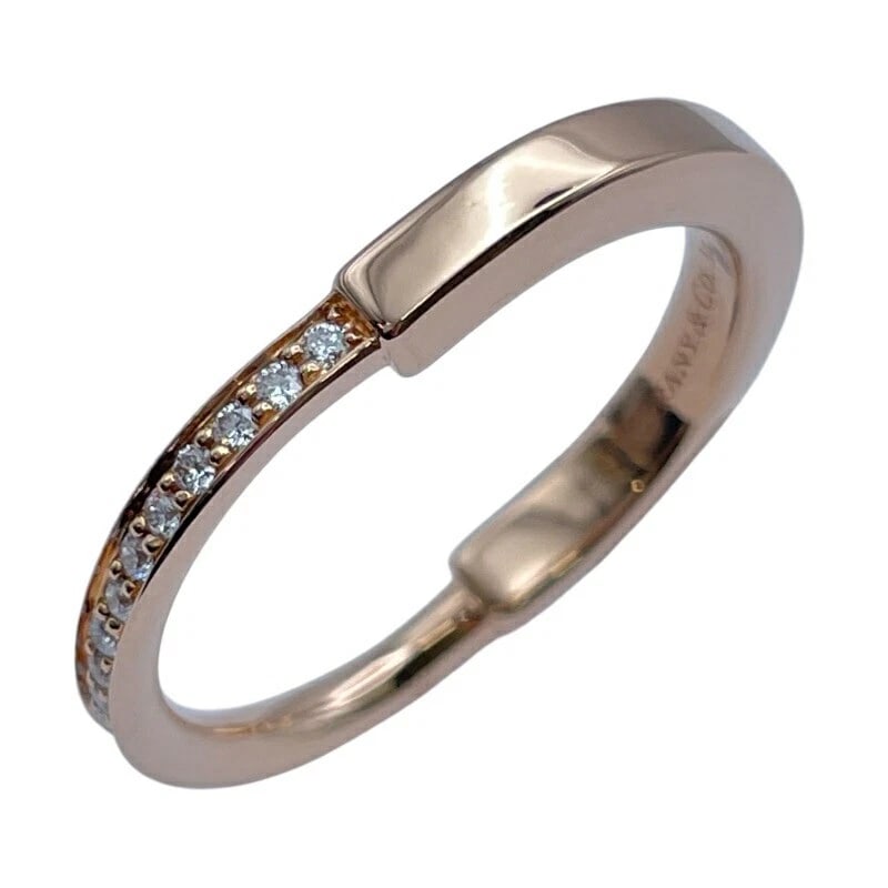 TIFFANY & CO. LOCK RING PINK GOLD 18K: Tiffany & Co. Lock Ring Pink Gold 18K Brand: Tiffany & Co. Type/Style: Ring Material: Au750, Color: Pink Gold Size: US 5.5 Accessories: None Accessories Notice: When purchasing pre-owned goods,