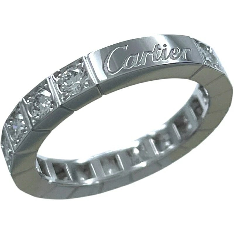 CARTIER RANIERE RING FULL DIAMOND WHITE GOLD 18K: Cartier Raniere Ring Full Diamond White Gold 18K Brand: Cartier Type/Style: Ring Material: 750WG/Diamond, Main Stone/Creation Natural Color: White Gold Size: US 4.5 Accessories: None Acces