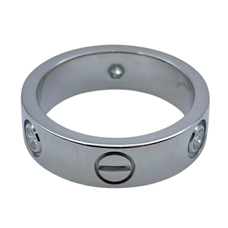 CARTIER CARTIER LOVE RING WHITE GOLD 18K: Cartier Cartier Love Ring White Gold 18K Brand: Cartier Type/Style: Ring Material: 750, Color: White Gold Size: US 6.5 Accessories: None Accessories Notice: When purchasing pre-owned goods