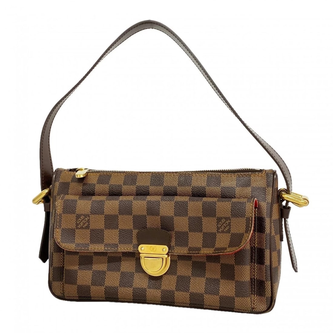 LOUIS VUITTON DAMIER RAVELLO GM SHOULDER BAG EBENE: Louis Vuitton Damier Ravello GM Shoulder Bag Ebene Brand: Louis Vuitton Type/Style: Shoulder bag Material: PVC/leather Color: Ebene Size: (HxWxD) 15.5cm x 25.5cm x 8cm / 6.1'' x 10.03'' x 3.14'' A