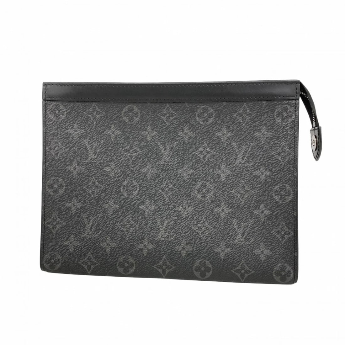 LOUIS VUITTON MONOGRAM ECLIPSE POCHETTE VOYAGE MM CLUTCH BAG: Louis Vuitton Monogram Eclipse Pochette Voyage MM Clutch Bag Brand: Louis Vuitton Type/Style: Clutch bag Material: canvas Color: Black Size: (HxWxD) 20cm x 27cm x 5cm / 7.87'' x 10.62'' x 1.96'' A