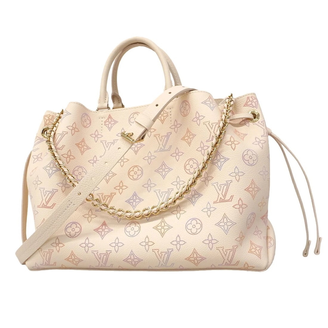 LOUIS VUITTON MAHINA BELLA TOTE BAG WHITE MULTICOLOR 2-WAY: Louis Vuitton Mahina Bella Tote Bag White Multicolor 2-way Brand: Louis Vuitton Type/Style: Tote bag Material: None Color: Multi-color, White Size: (HxWxD) 25cm x 35cm x 13cm / 9.84'' x 13.77'' x 5.11