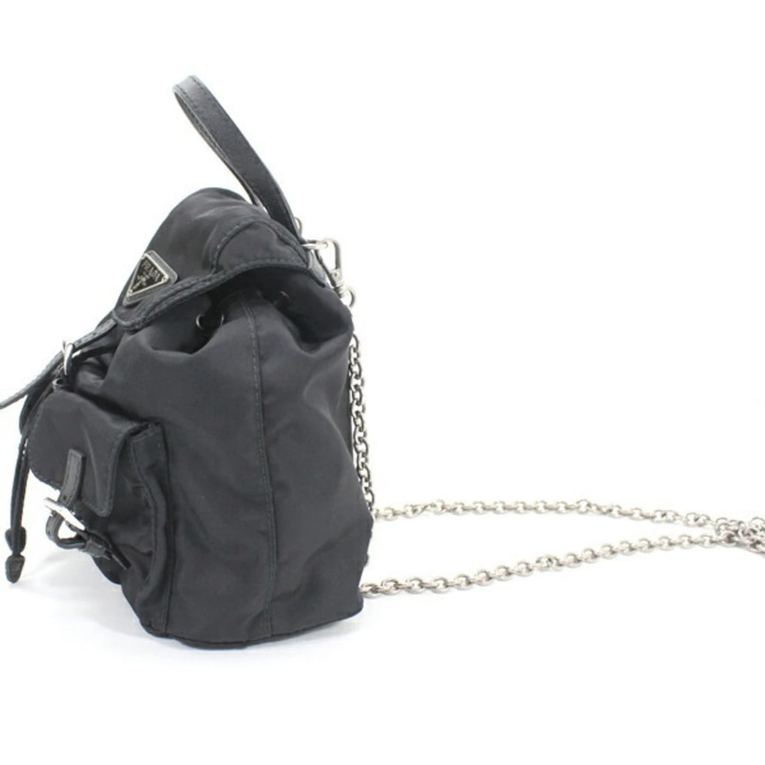 PRADA SHOULDER BAG MINI BACKPACK NYLON BLACK - 5