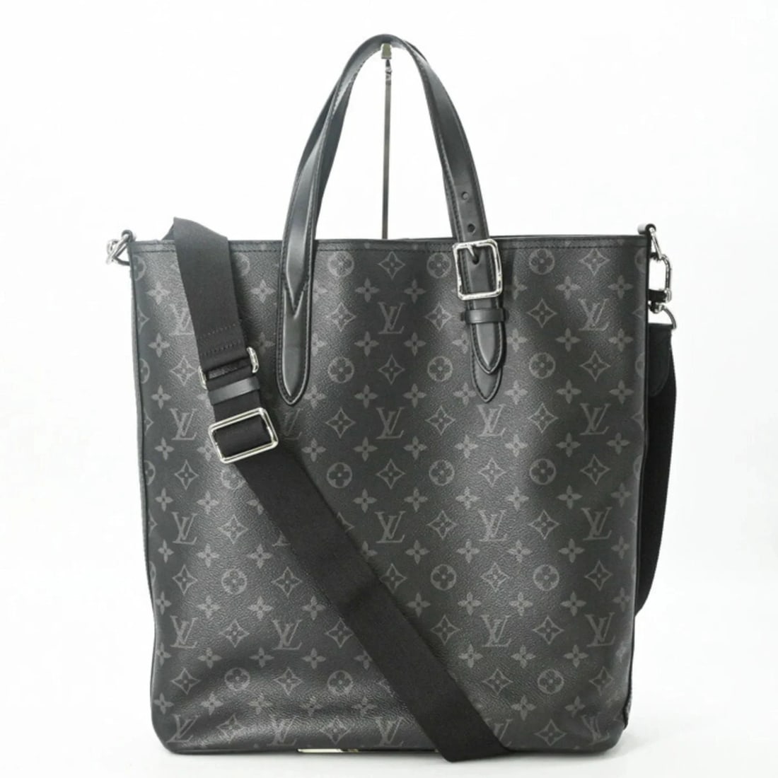 LOUIS VUITTON APOLLO TOTE BAG MONOGRAM ECLIPSE SHOULDER BLACK: LOUIS VUITTON Apollo Tote Bag Monogram Eclipse Shoulder Black Brand: Louis Vuitton Type/Style: Shoulder bag, Tote bag Material: Monogram Eclipse Color: Black Size: (HxWxD) 19cm x 39cm x 10cm / 7.48'' 