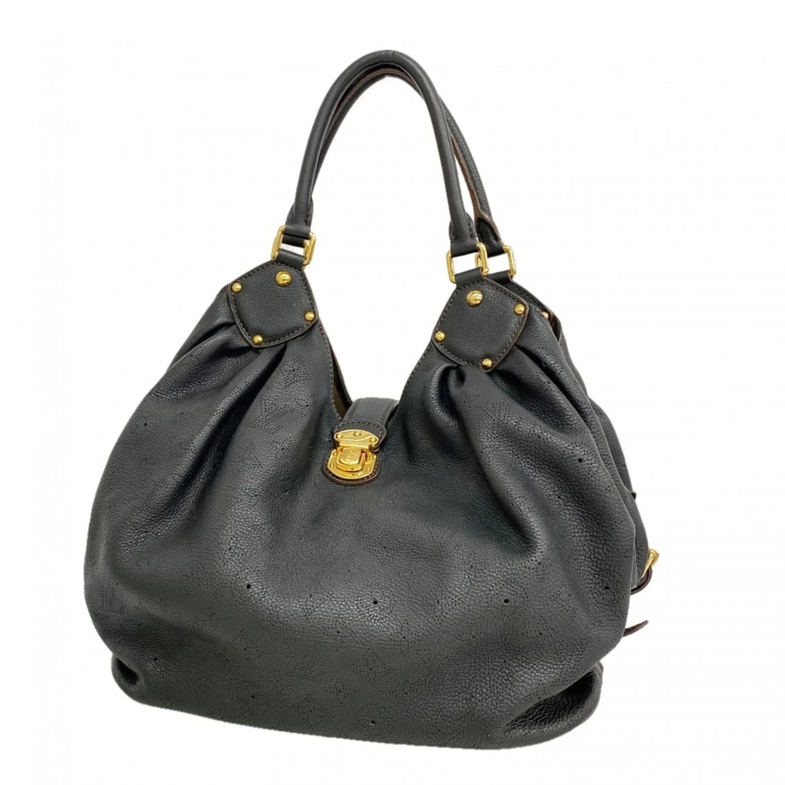 LOUIS VUITTON MAHINA TOTE BAG, LEATHER, NOIR: Louis Vuitton Mahina Tote Bag, Leather, Noir Brand: Louis Vuitton Type/Style: Tote bag Material: Leather Color: Noir Size: (HxWxD) 28cm x 34cm x 16.5cm / 11.02'' x 13.38'' x 6.49'' Accessories: No