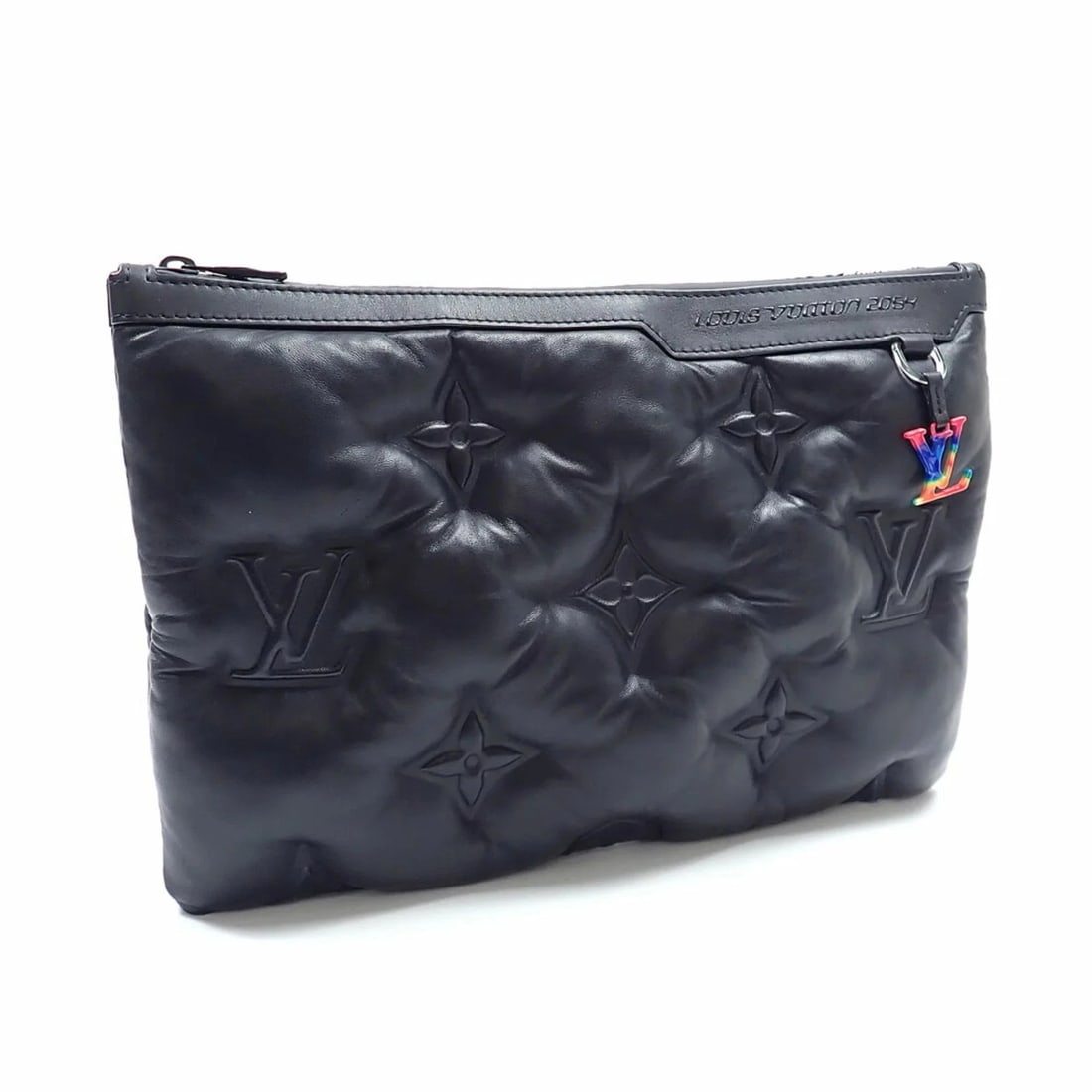 LOUIS VUITTON CLUTCH BAG POCHETTE NOIR BLACK: Louis Vuitton Clutch Bag Pochette Noir Black Brand: Louis Vuitton Type/Style: Clutch bag, Pochette Material: Leather Color: Black, Noir Size: Size (HxWxD) 24cm x 34cm x 4cm / 9.44'' x 13.38'' x 1.57''