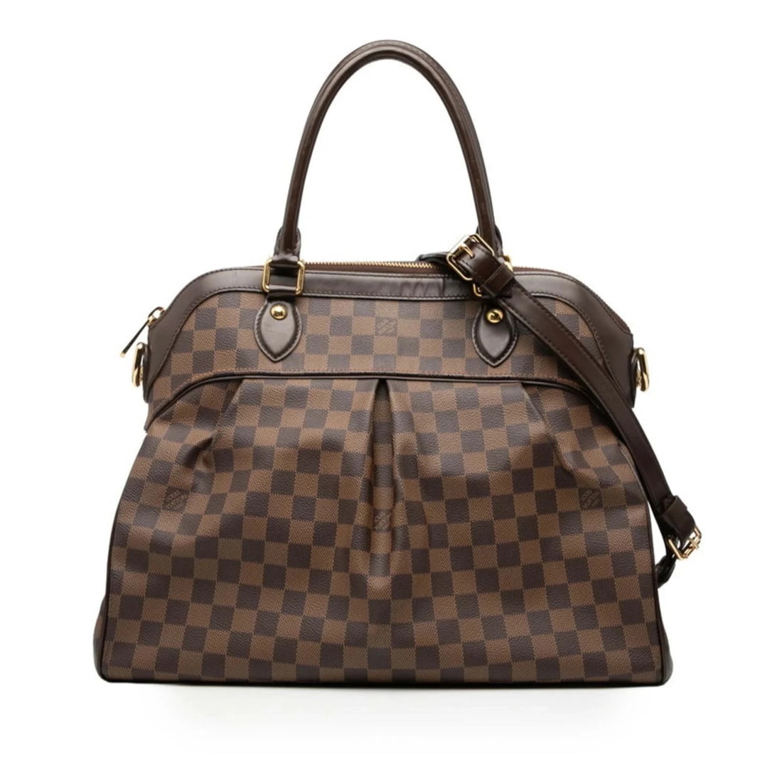 LOUIS VUITTON DAMIER TREVI GM HANDBAG/SHOULDER BAG, 2-WAY: Louis Vuitton Damier Trevi GM Handbag/Shoulder Bag, 2-Way Brand: Louis Vuitton Type/Style: Handbag, Shoulder bag Material: PVC, Leather Color: Brown Size: (HxWxD) 30cm x 39cm x 16cm / 11.81'' x 15.35'