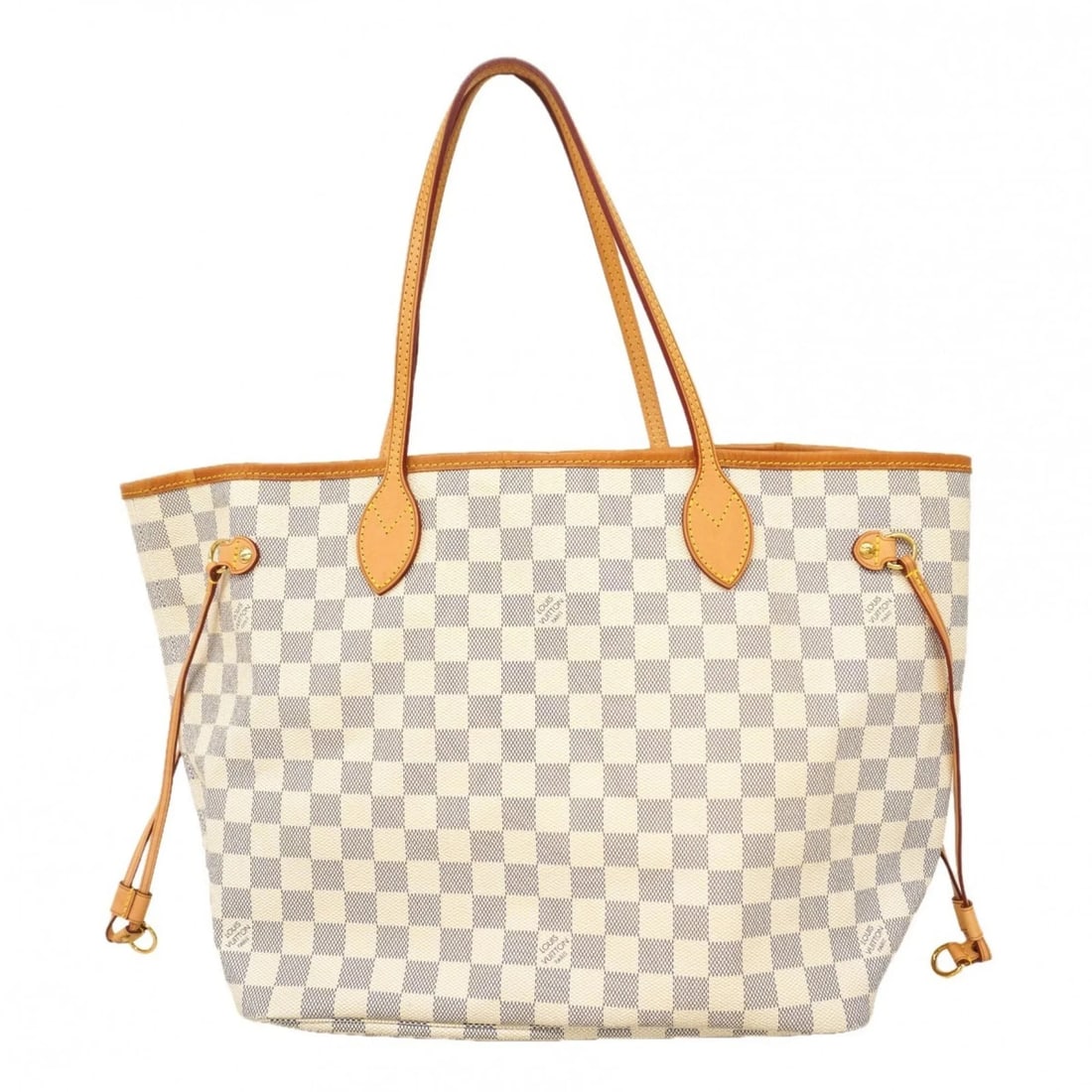 LOUIS VUITTON DAMIER AZUR NEVERFULL MM TOTE BAG WHITE WOMEN: Louis Vuitton Damier Azur Neverfull MM Tote Bag White Women Brand: Louis Vuitton Type/Style: Tote bag Material: None Color: White Size: (HxWxD)29cm x 32cm x 16cm / 11.41'' x 12.59'' x 6.29'' Acces
