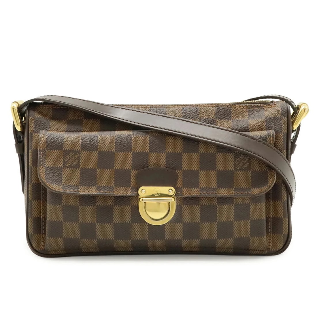 LOUIS VUITTON DAMIER RAVELLO GM SHOULDER BAG WITH LONG STRAP: LOUIS VUITTON Damier Ravello GM Shoulder Bag with Long Strap Brand: Louis Vuitton Type/Style: Shoulder bag Material: Damier Canvas Color: Brown, Damier Canvas Size: (HxWxD)15.5cm x 26cm x 8cm / 6.1'' 