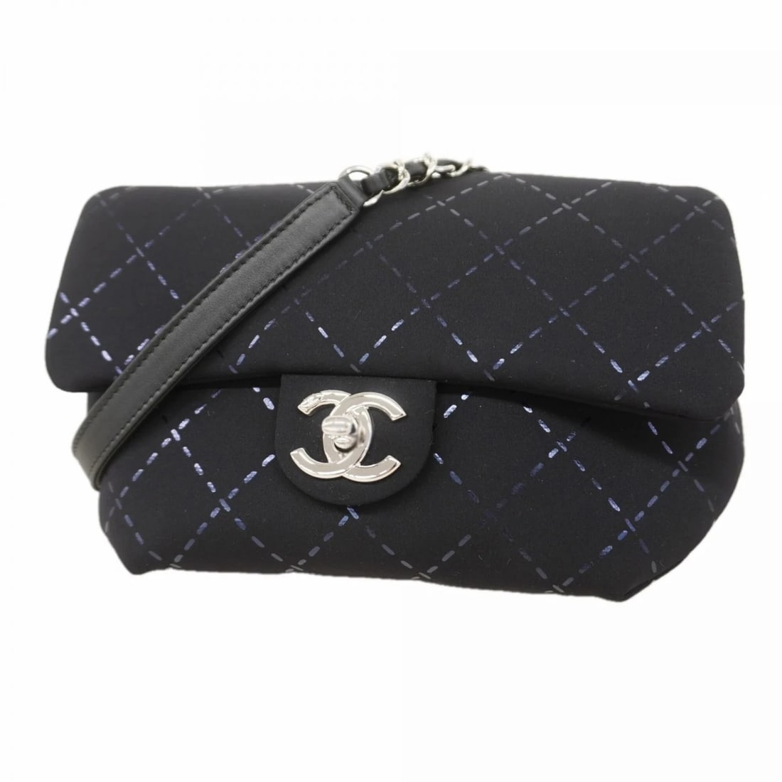 CHANEL BAG/WAIST BAG, JERSEY, BLACK,: Chanel bag/waist bag, jersey, black, Brand: Chanel Type/Style: Fanny pack Material: Jersey Color: Black Size: (HxWxD)17cm x 23cm x 2cm / 6.69'' x 9.05'' x 0.78'' Accessories: None Accessor