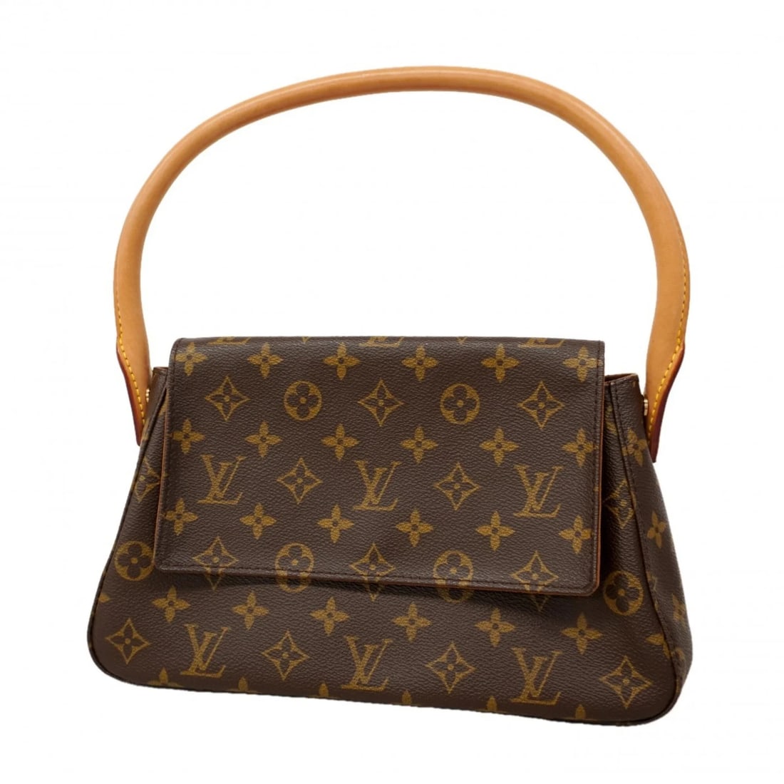 LOUIS VUITTON MONOGRAM MINI LOOPING SHOULDER BAG BROWN: Louis Vuitton Monogram Mini Looping Shoulder Bag Brown Brand: Louis Vuitton Type/Style: Shoulder bag Material: None Color: Brown Size: (HxWxD)17.5cm x 28cm x 9cm / 6.88'' x 11.02'' x 3.54'' Access