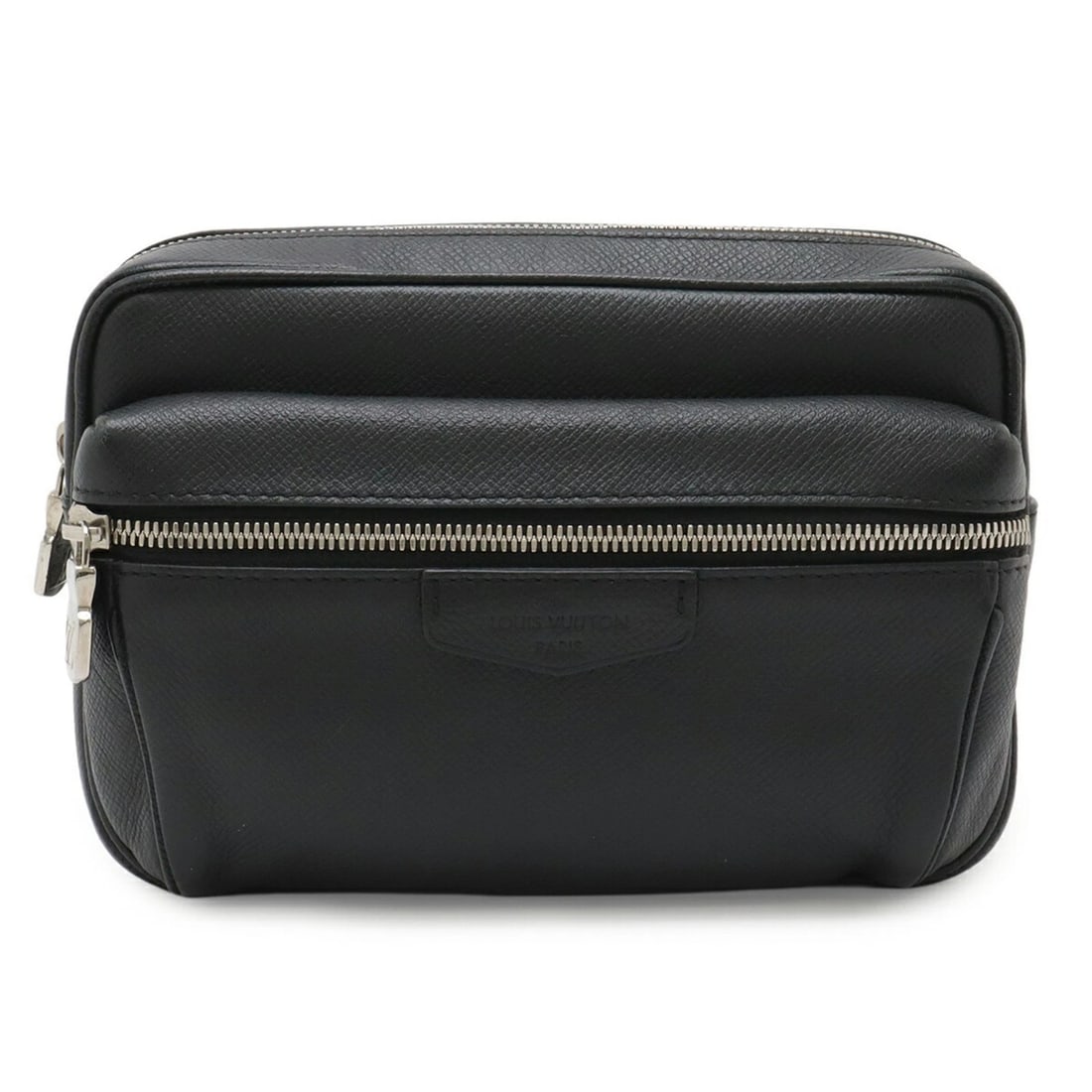LOUIS VUITTON TAIGA BUM BAG OUTDOOR WAIST BODY: LOUIS VUITTON Taiga Bum Bag Outdoor Waist Body Brand: Louis Vuitton Type/Style: Fanny pack, Shoulder bag Material: Taiga leather Color: Black,Noir Size: (HxWxD)15cm x 21cm x 5cm / 5.9'' x 8.26'' x 1.9