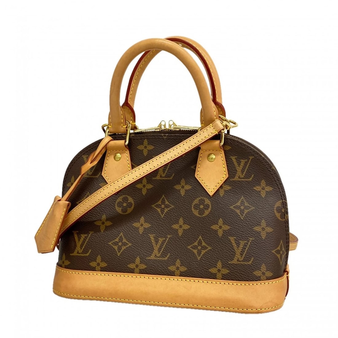 LOUIS VUITTON ALMA BB MONOGRAM HANDBAG BROWN 2-WAY BAG: Louis Vuitton Alma BB Monogram Handbag Brown 2-way bag Brand: Louis Vuitton Type/Style: Handbag Material: None Color: Brown Size: (HxWxD)17.5cm x 23cm x 11cm / 6.88'' x 9.05'' x 4.33'' Accessories