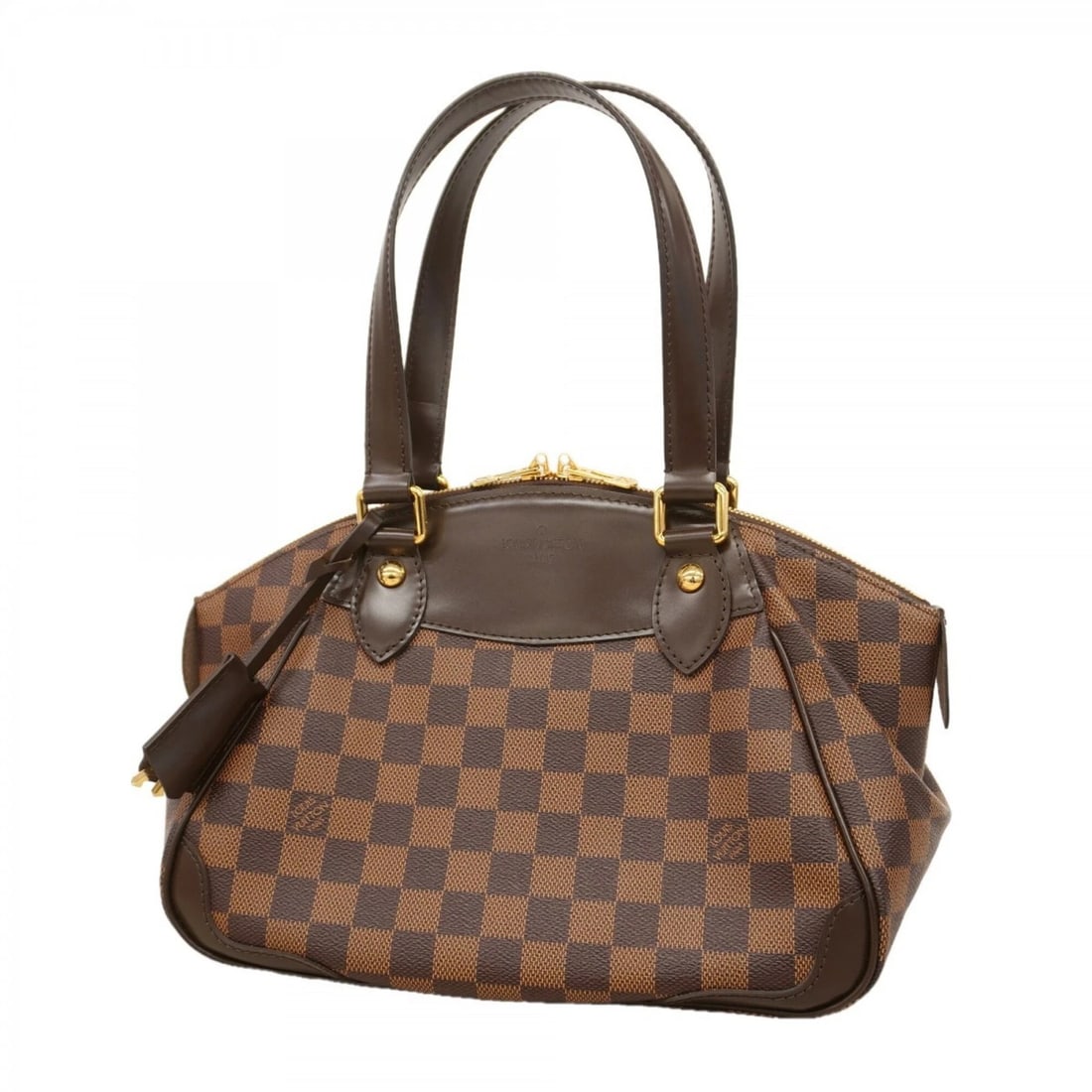 LOUIS VUITTON DAMIER VERONA PM HANDBAG EBENE: Louis Vuitton Damier Verona PM Handbag Ebene Brand: Louis Vuitton Type/Style: Handbag Material: None Color: Ebene Size: (HxWxD)22cm x 28cm x 15cm / 8.66'' x 11.02'' x 5.9'' Accessories: None <
