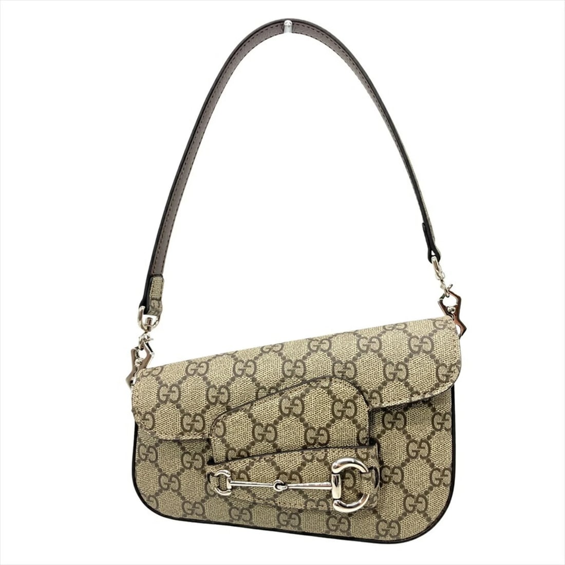 GUCCI HORSEBIT SHOULDER BAG IN GG SUPREME CANVAS (1 of 5)