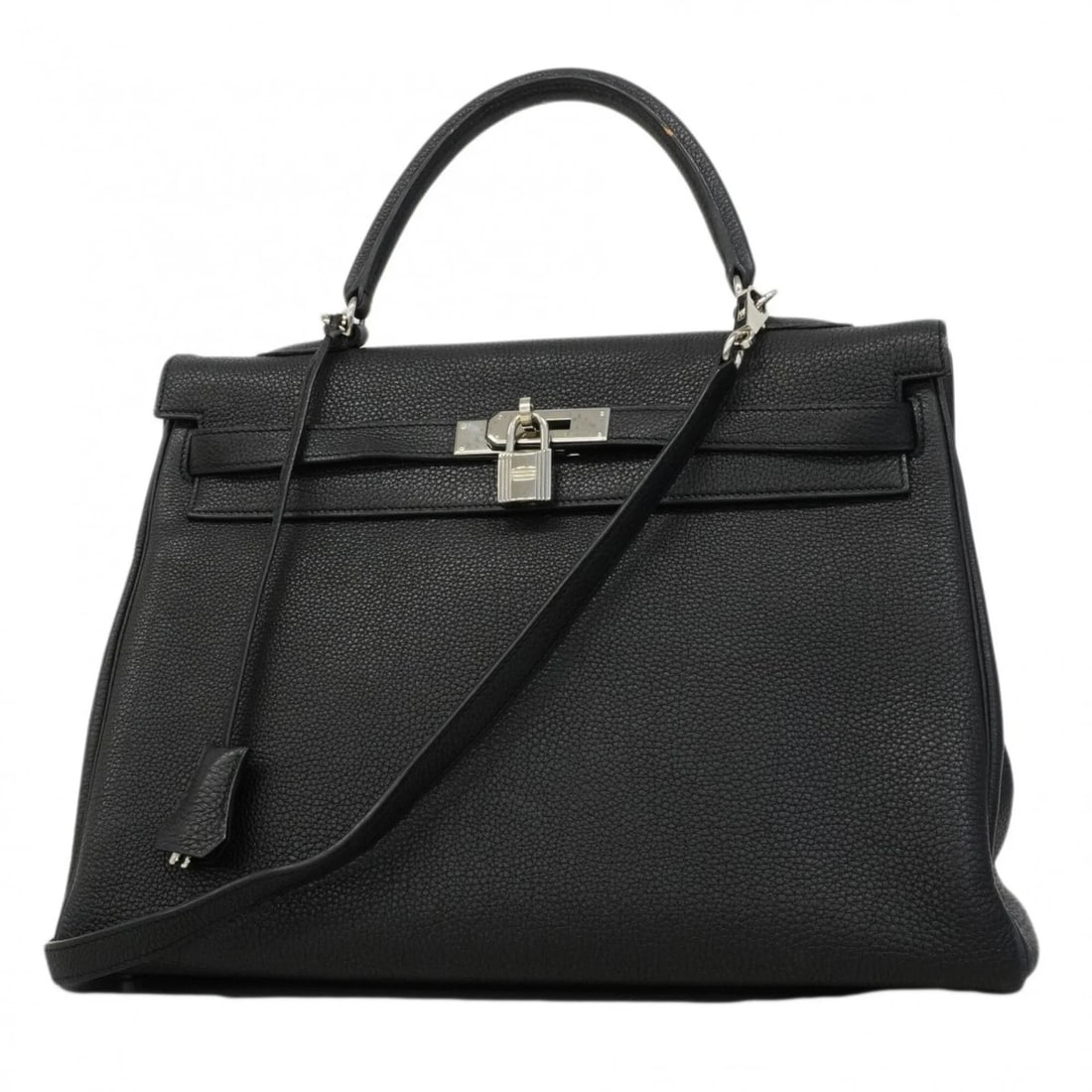 HERMES KELLY 35 TOGO BLACK HANDBAG 2-WAY BAG FOR WOMEN: Hermes Kelly 35 Togo Black Handbag 2-way bag for women Brand: Hermes Type/Style: Handbag Material: Togo Leather Color: Black Size: (HxWxD)26cm x 35cm x 14cm / 10.23'' x 13.77'' x 5.51'' Accessories: