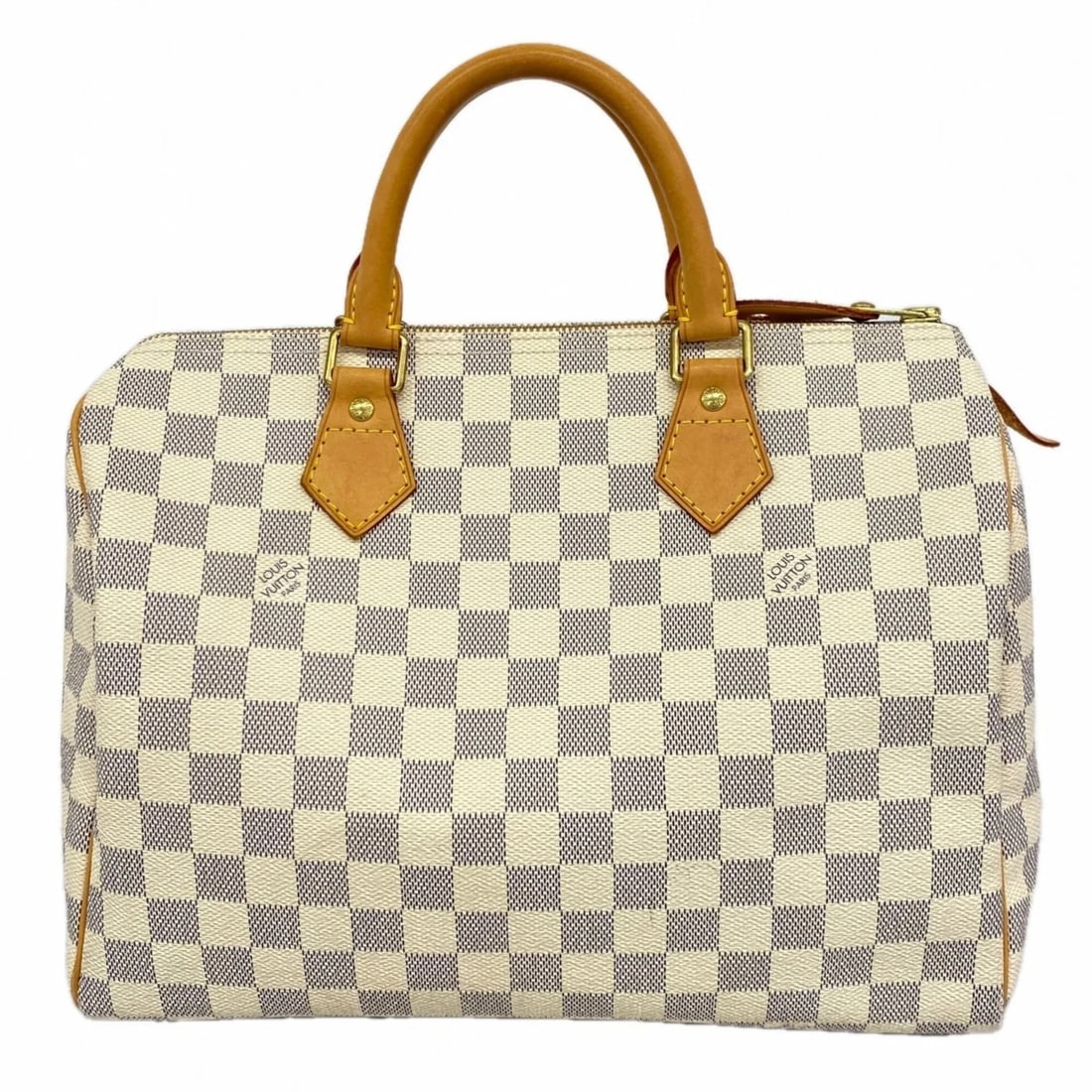 LOUIS VUITTON DAMIER AZUR SPEEDY 30 HANDBAG WHITE: Louis Vuitton Damier Azur Speedy 30 Handbag White Brand: Louis Vuitton Type/Style: Handbag Material: None Color: White Size: (HxWxD)21cm x 30cm x 18cm / 8.26'' x 11.81'' x 7.08'' Accessories: None