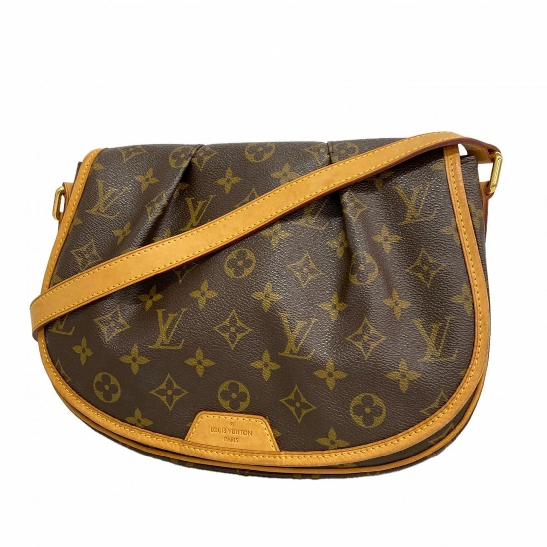 LOUIS VUITTON MONOGRAM MENILMONTANT PM SHOULDER BAG BROWN (1 of 4)