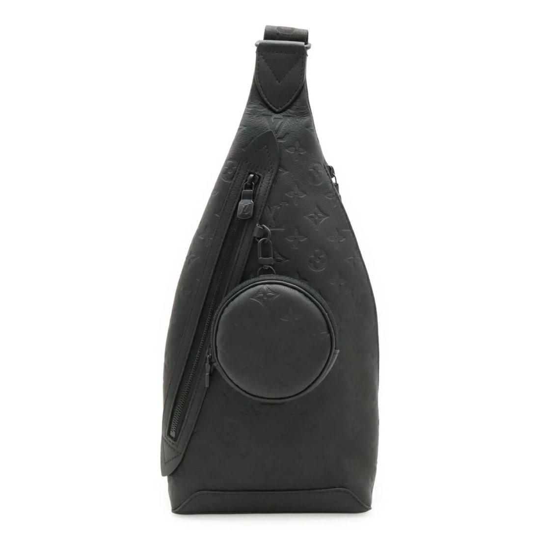 LOUIS VUITTON MONOGRAM SHADOW DUO SLING BAG BODY: LOUIS VUITTON Monogram Shadow Duo Sling Bag Body Brand: Louis Vuitton Type/Style: Shoulder bag, Sling bag Material: Leather Color: Black,Noir Size: (HxWxD)44cm x 19cm x 5cm / 17.32'' x 7.48'' x 1.96''