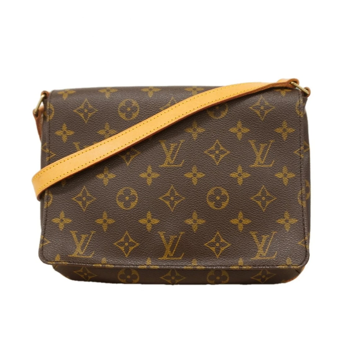LOUIS VUITTON MONOGRAM MUSETTE TANGO SHORT SHOULDER BAG: Louis Vuitton Monogram Musette Tango Short Shoulder Bag Brand: Louis Vuitton Type/Style: Shoulder bag Material: None Color: Brown Size: (HxWxD)20cm x 26cm x 4cm / 7.87'' x 10.23'' x 1.57'' Accesso