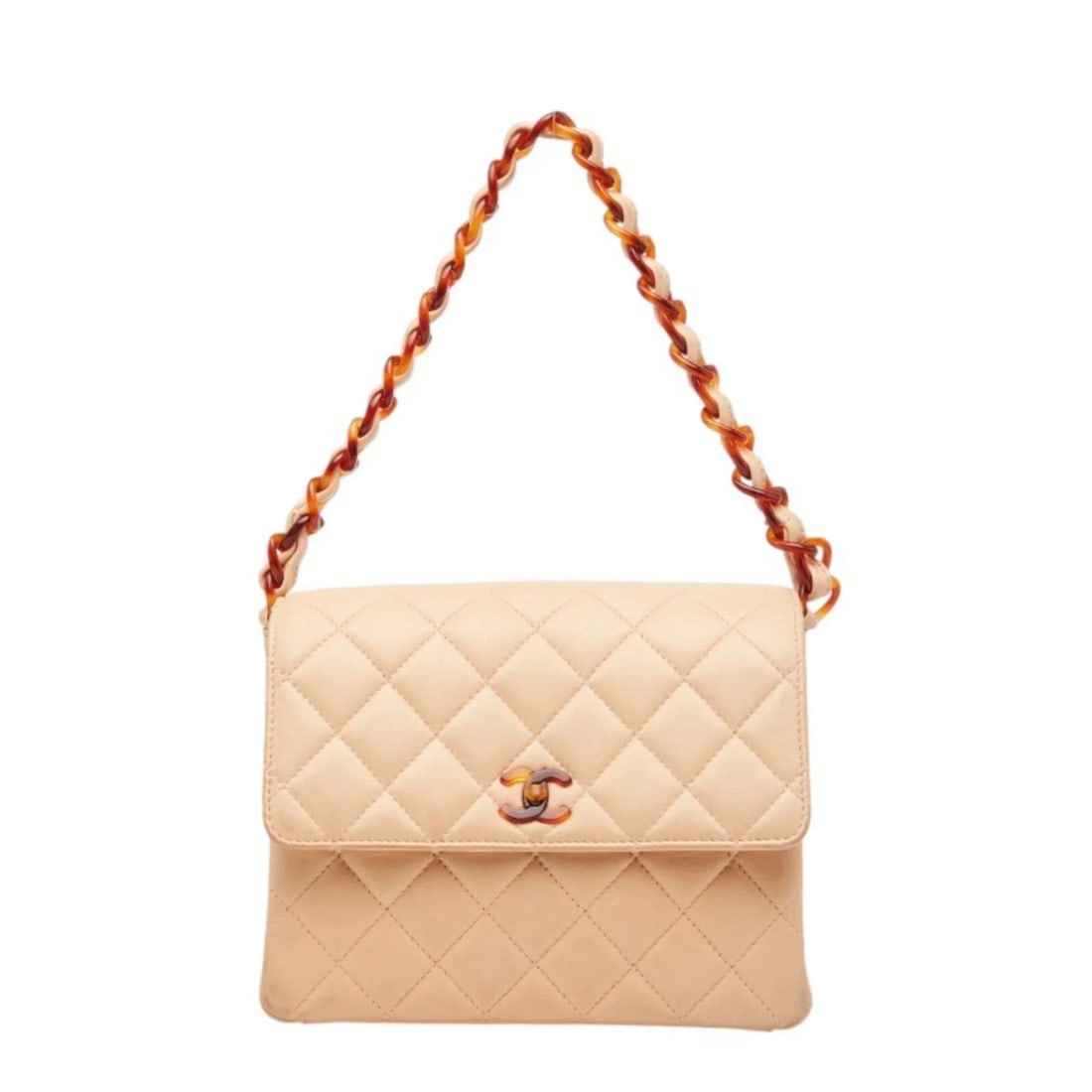 CHANEL MATELASSE COCO MARK CHAIN SHOULDER BAG HANDBAG PINK BEIGE: Chanel Matelasse Coco Mark Chain Shoulder Bag Handbag Pink Beige Brand: Chanel Type/Style: Handbag, Shoulder bag Material: Leather,Plastic Color: Beige,Pink Size: (HxWxD)18.5cm x 22cm x 9cm / 7.28'' x