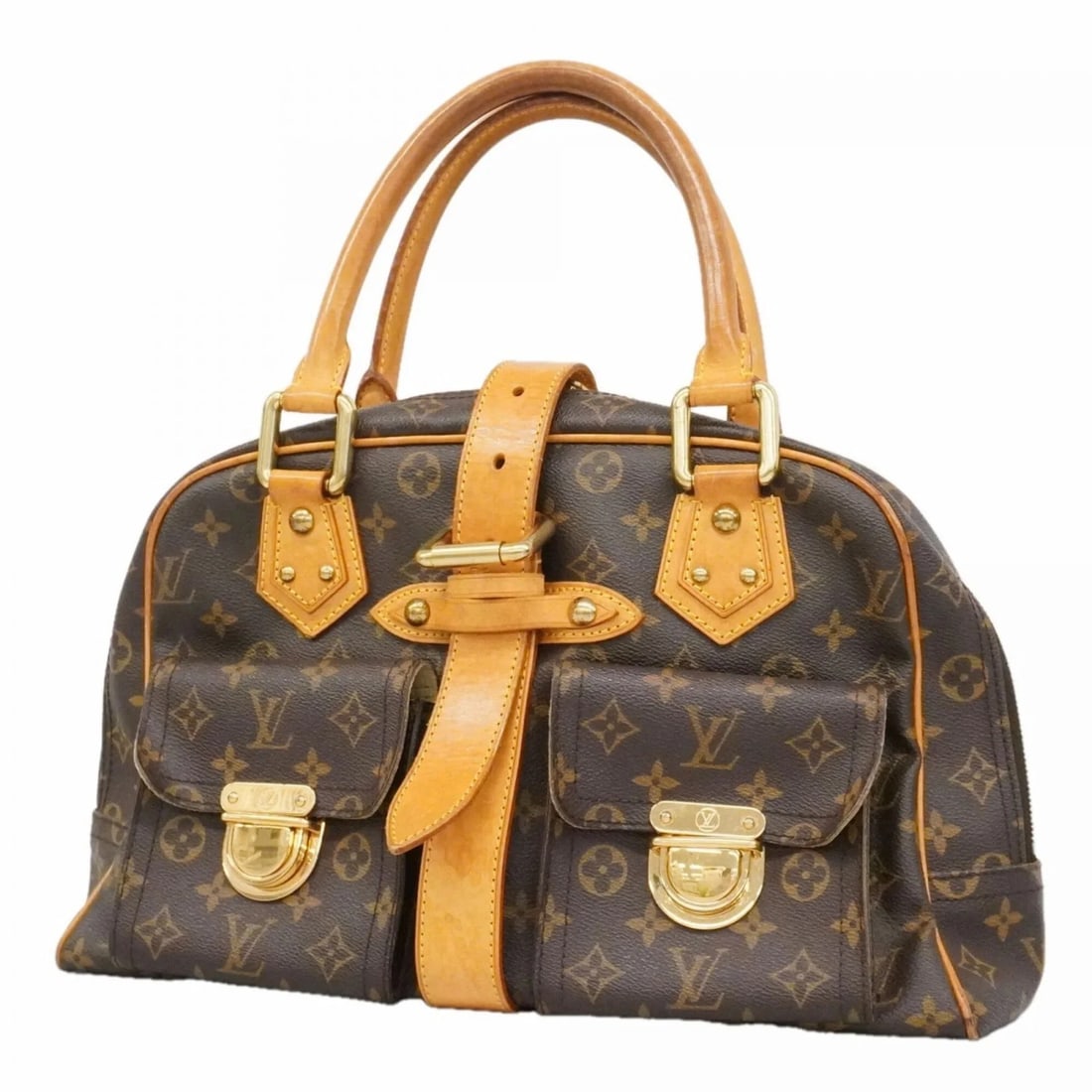 LOUIS VUITTON MONOGRAM MANHATTAN GM HANDBAG BROWN: Louis Vuitton Monogram Manhattan GM Handbag Brown Brand: Louis Vuitton Type/Style: Handbag Material: None Color: Brown Size: (HxWxD)25cm x 38.5cm x 13cm / 9.84'' x 15.15'' x 5.11'' Accessories: No