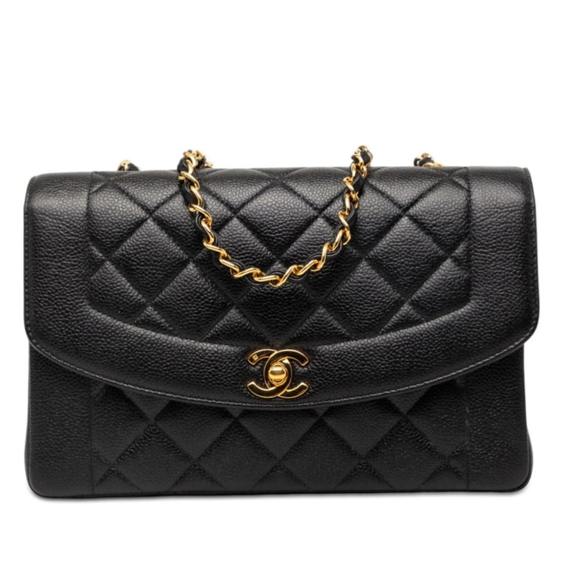 CHANEL COCO MARK MATELASSE 25 DIANA CHAIN SHOULDER BAG (1 of 3)