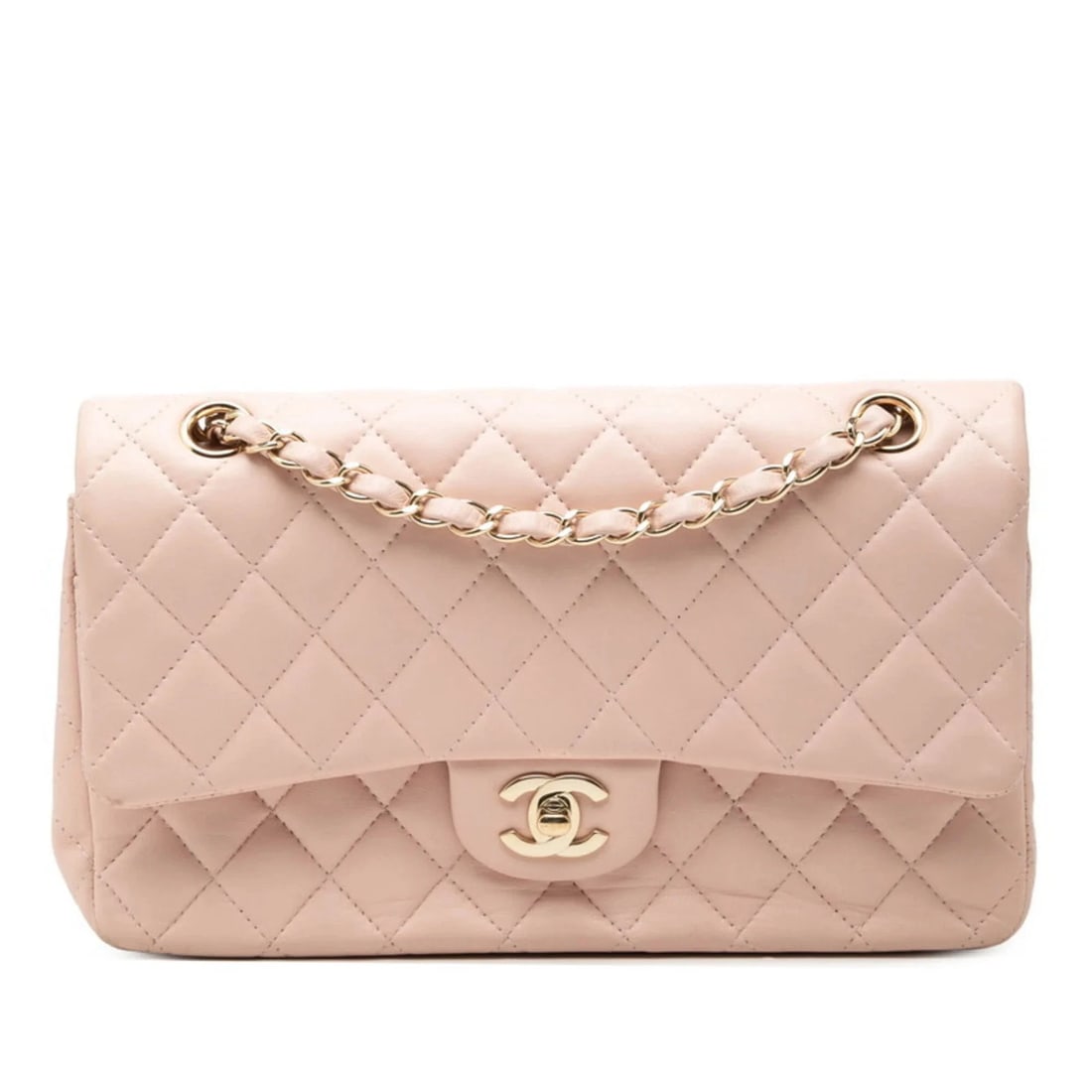 CHANEL COCO MARK MATELASSE 25 DOUBLE FLAP CHAIN SHOULDER BAG (1 of 3)